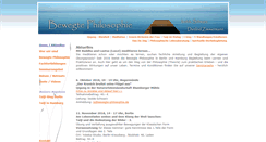 Desktop Screenshot of bewegte-philosophie.de