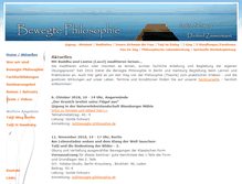 Tablet Screenshot of bewegte-philosophie.de